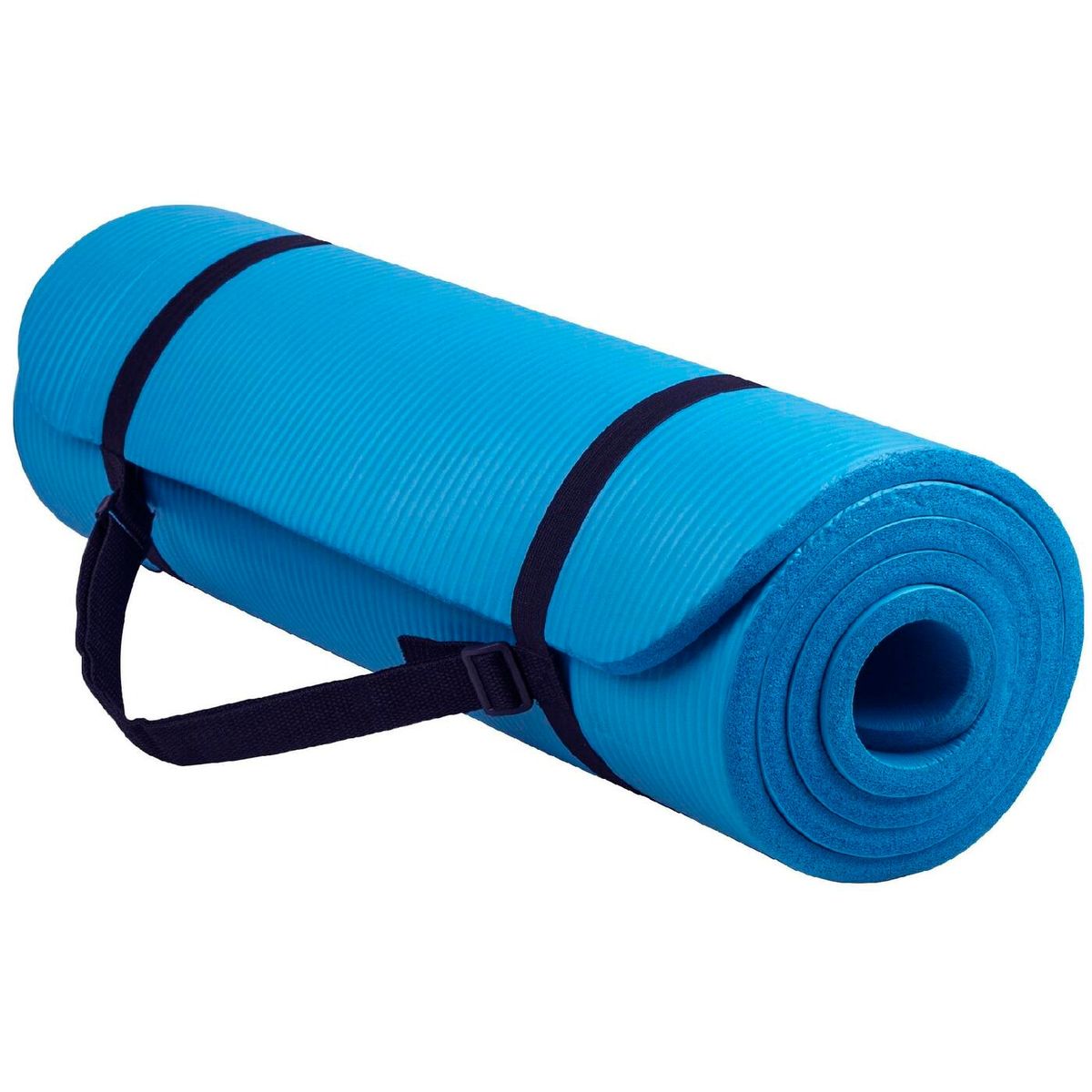 BASKO FITNESS - Mat Yoga 10 Mm Pilates Grueso Azul