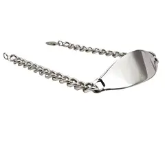 JOYAS MYTOKE - Pulsera Piocha Ancha Gruesa Grumet Plata Fina 980 Hombre