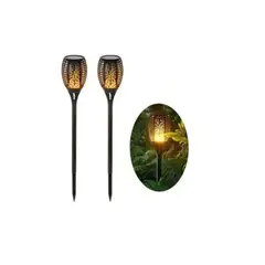 GENERICO - Luz Solar Estaca Estilo Antorcha Para Jardín Al Aire Libre