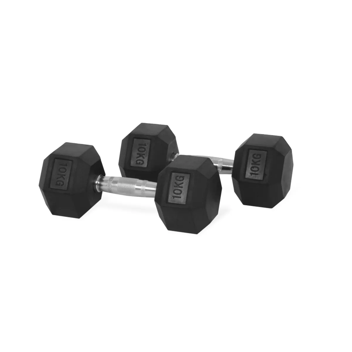 BASKO FITNESS - Mancuernas Hexagonales Par 10 Kg