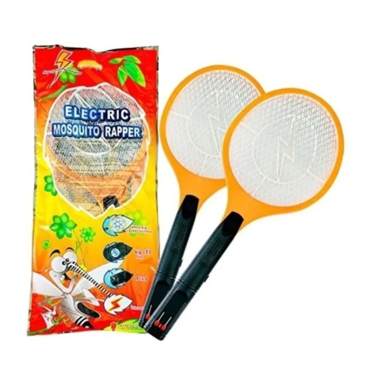 GENERICO - Mata Mosca Raqueta Electrica Recargable Insectos