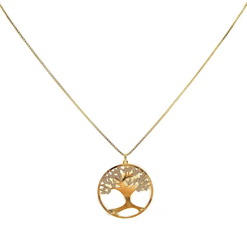 ANDREA COGGIOLA JOYAS - Collar Árbol 50CM Enchapado Oro 18K