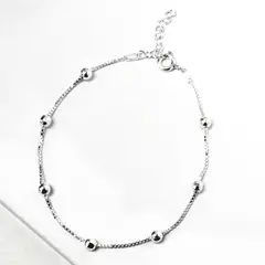 ANDREA COGGIOLA JOYAS - Pulsera Bolitas Plata Fina 925