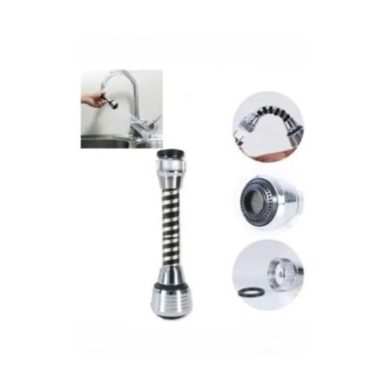 GENERICO - Lavaplatos Filtro Difusor Grifo Flexible De Agua