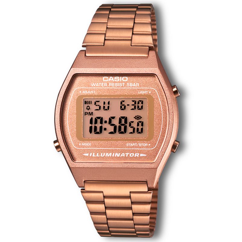 CASIO - Reloj Casio de Mujer Oro Rosa B640WC-5ADF Classic Edition - Dorado