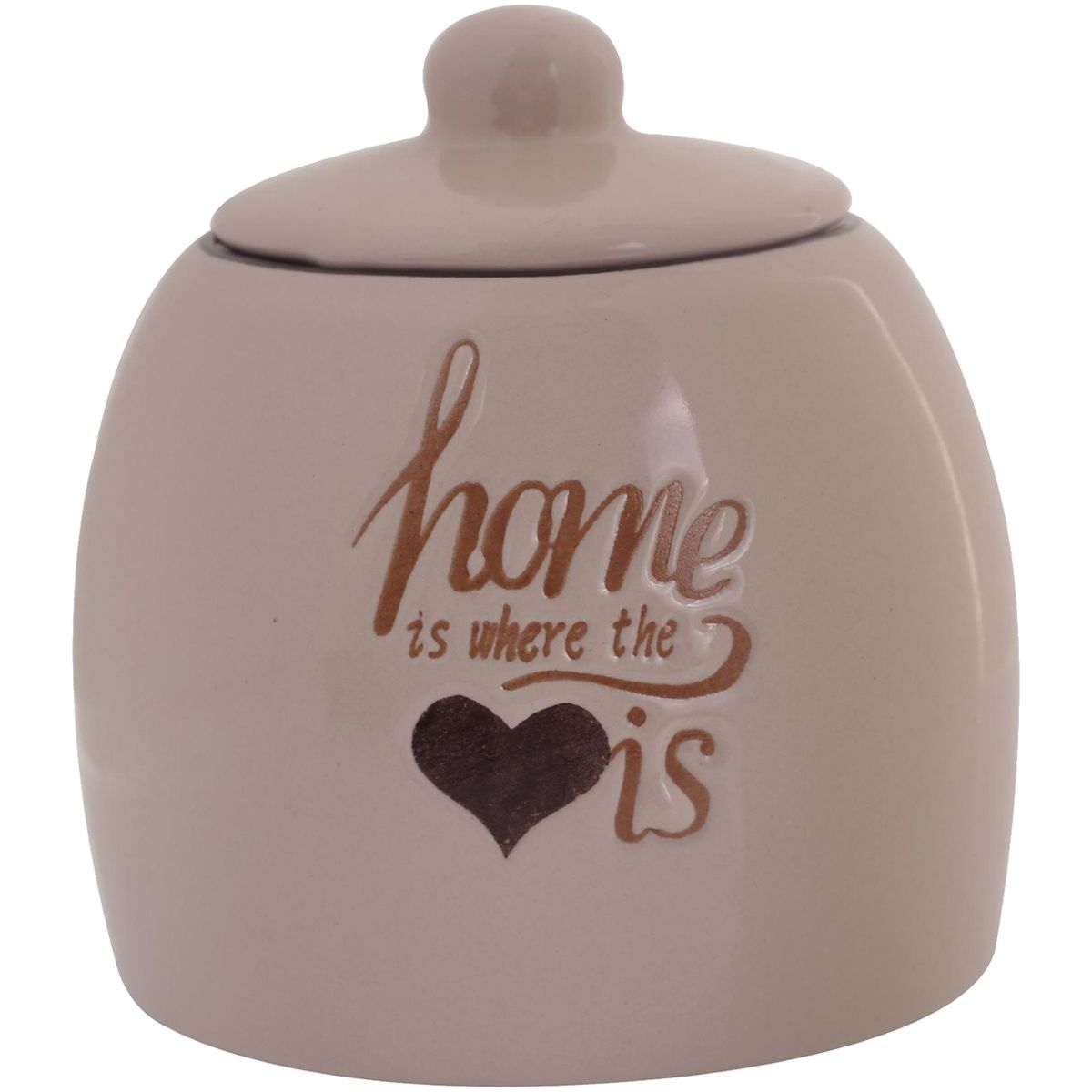 MALLORCA - Envase Decorativo con Tapa Home Beige