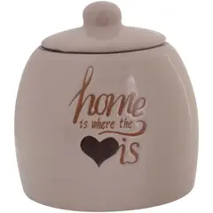 MALLORCA - Envase Decorativo con Tapa Home Beige