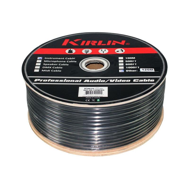 KIRLIN - Cable Instrumento Negro Kirlin IBC-20 por Metro