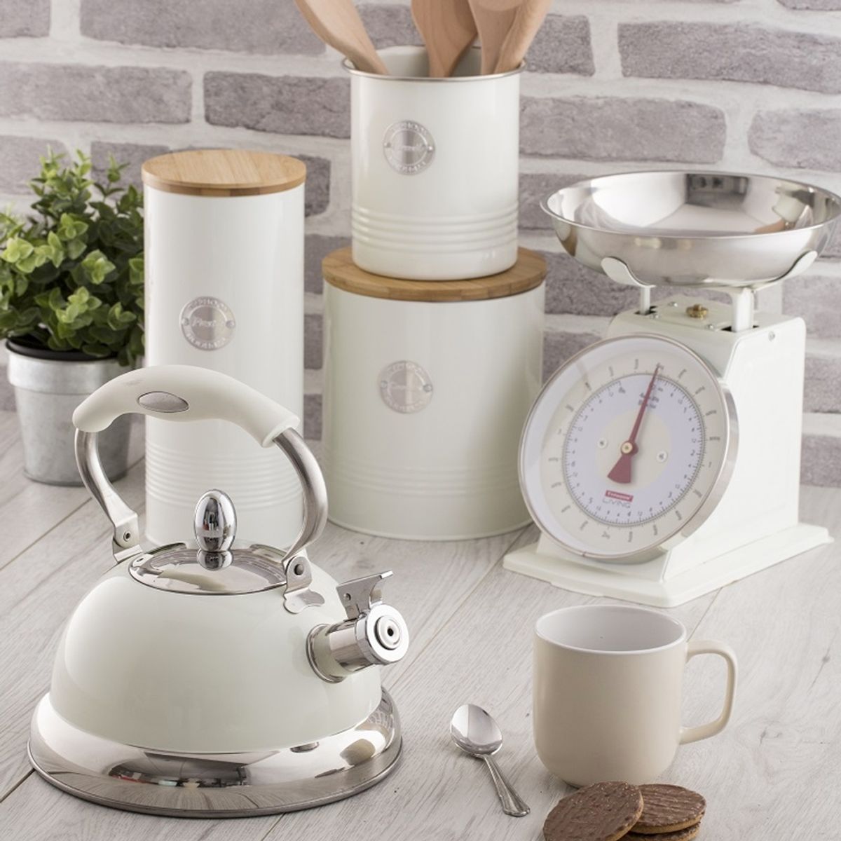 TYPHOON - Contenedor cookies crema.