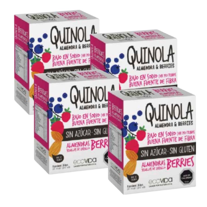ECOVIDA - PACK X 32 BARRA QUINOLA BERRIES ALMENDRAS SIN GLUTEN VEGANO