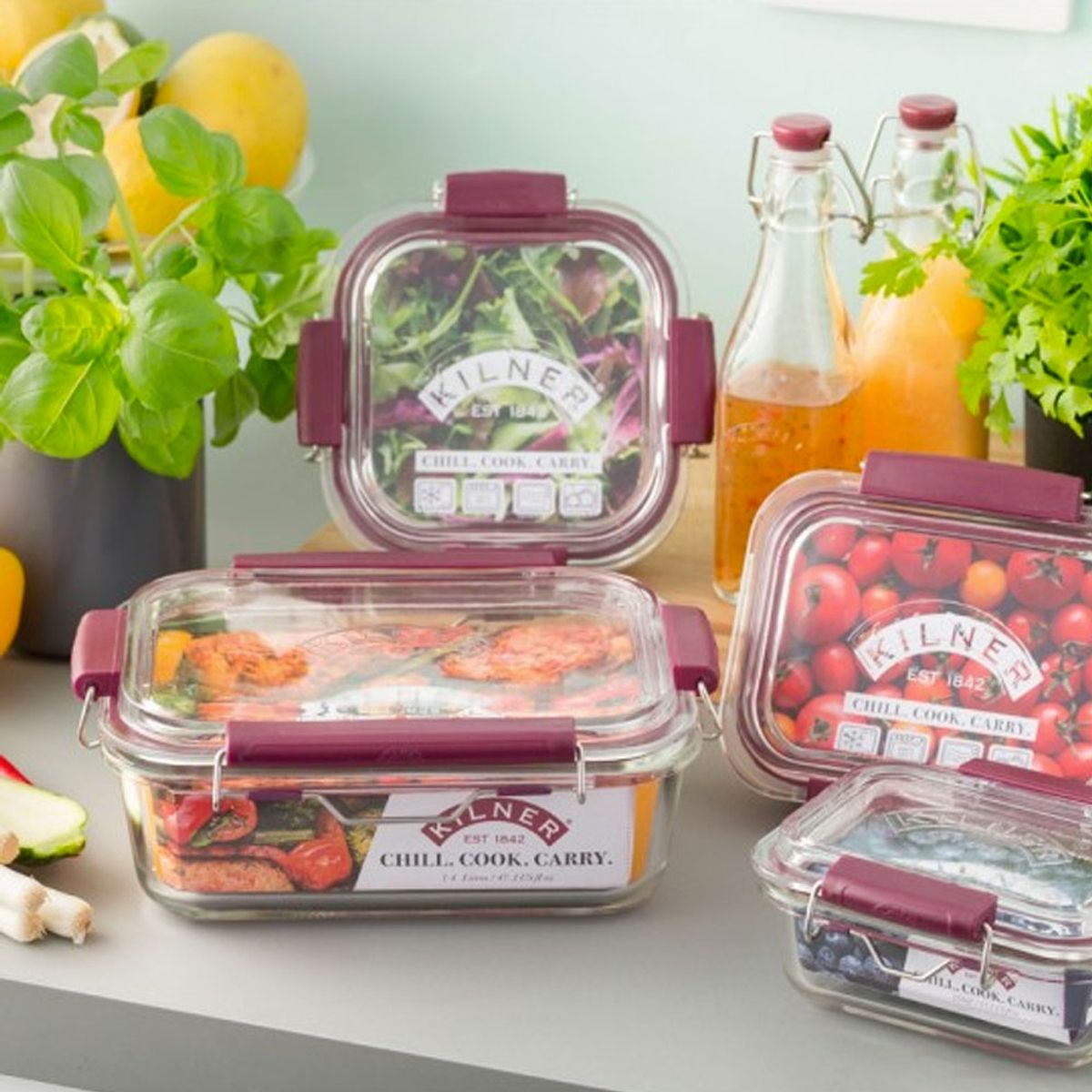KILNER - Contenedor de Comida Fresh Storage 1,4 Lt-