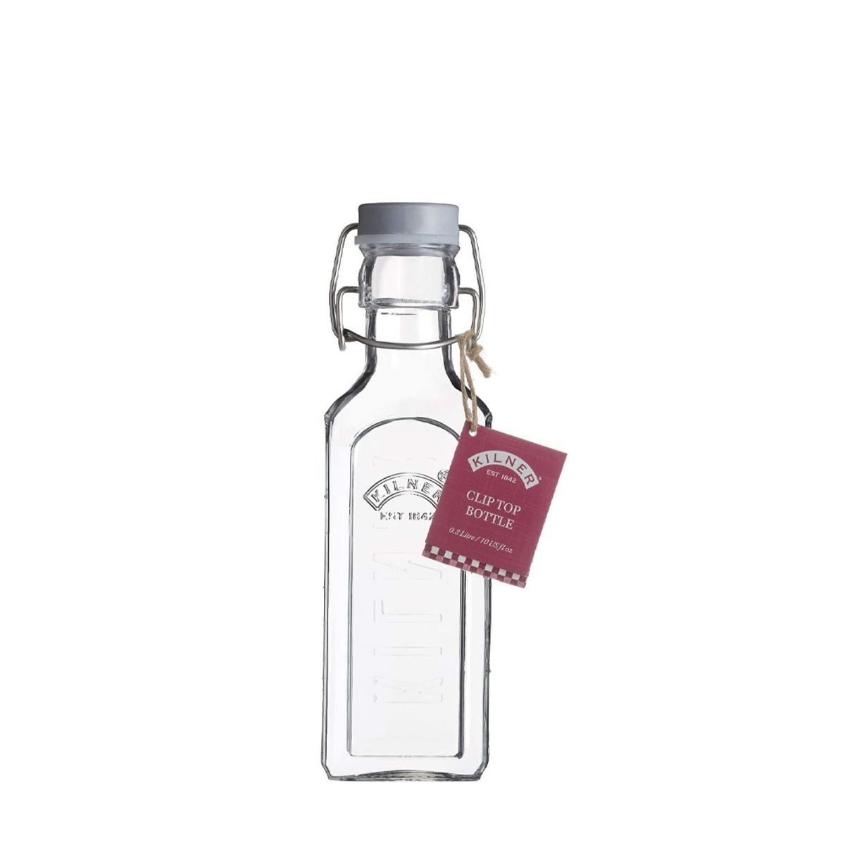 KILNER - Botella tapa gris con cierre Clip 03Lt