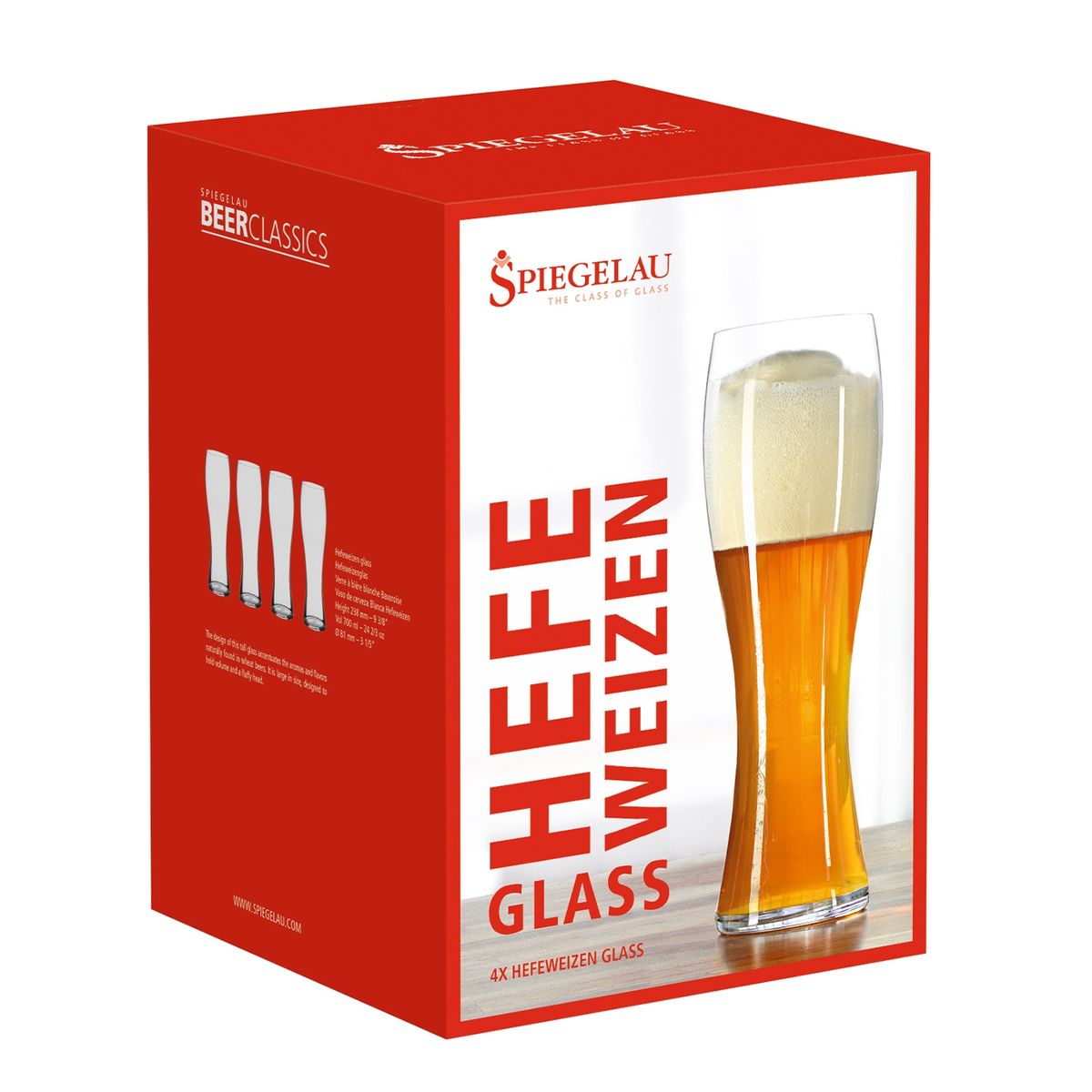 SPIEGELAU - Set 4 Vasos Cerveza Hefeweizen
