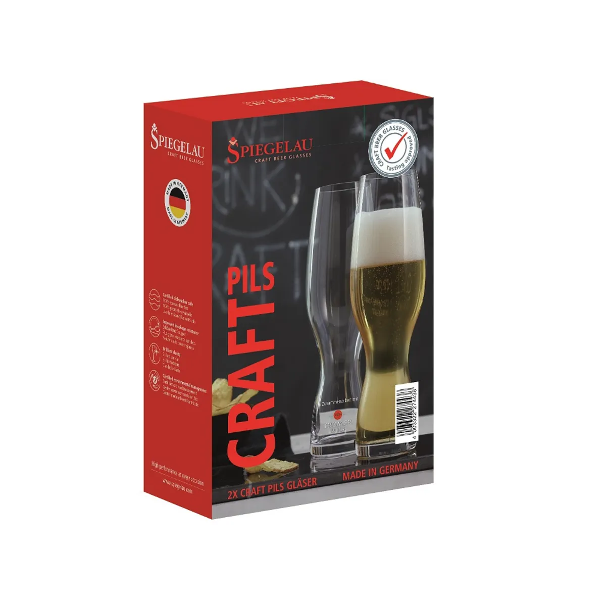 SPIEGELAU - Set 2 Vasos Cerveza Pilsner