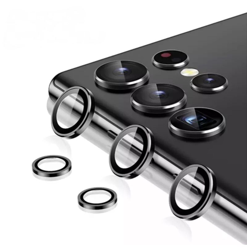 GENERICO - Protector De Lentes Para Samsung S22 Ultra - Negro