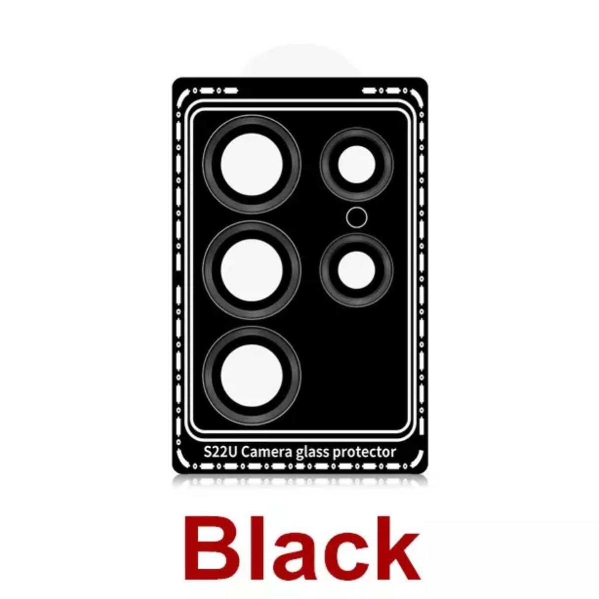 GENERICO - Protector De Lentes Para Samsung S22 Ultra - Negro