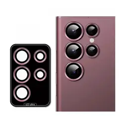 GENERICO - Protector De Lentes Para Samsung S22 Ultra - Rojo