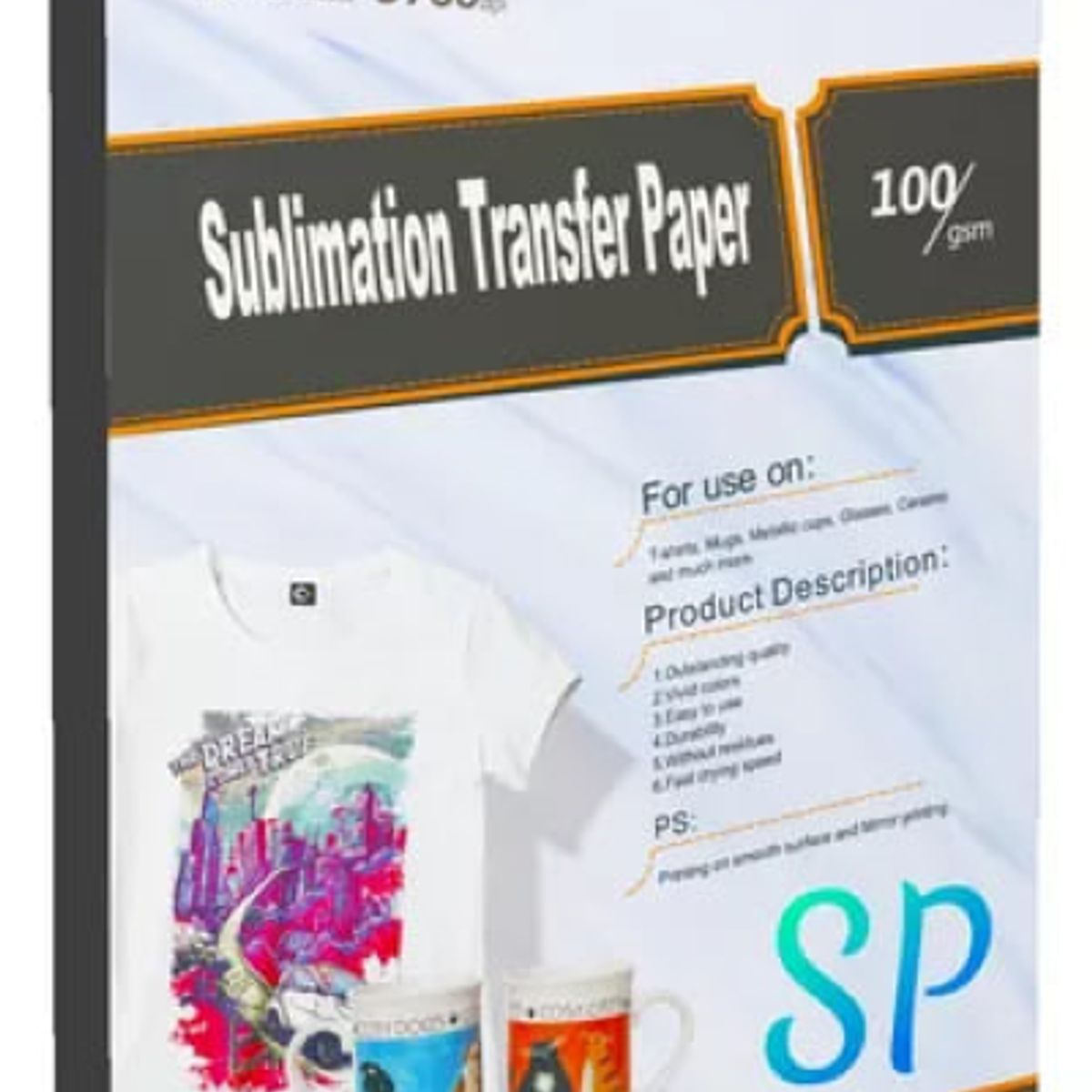 GENERICO - Papel Sublimación A4 De 100 g X 100 Hojas Rosada Premium