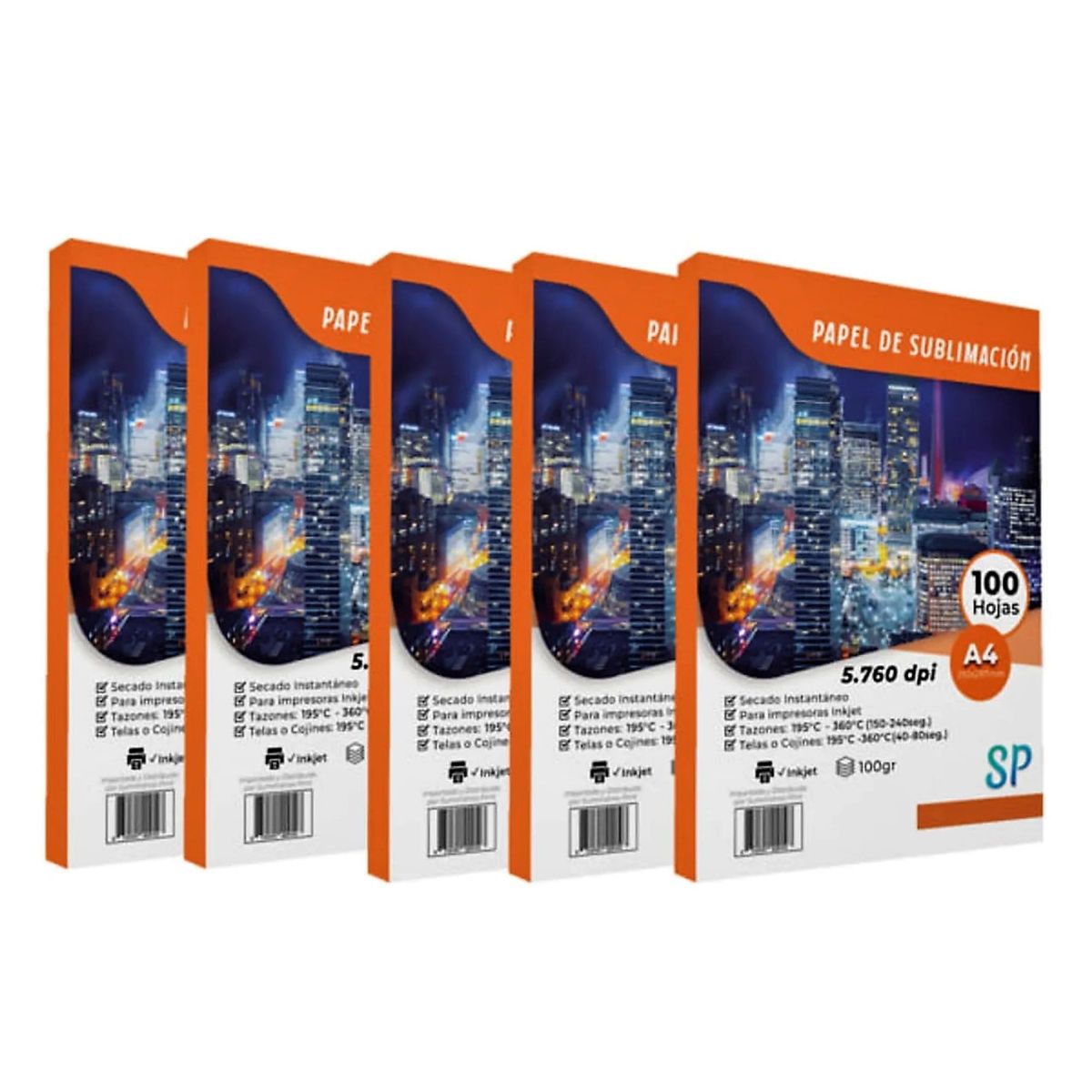 GENERICO - Papel De Sublimación Pack 500 Hojas A4 100gsm