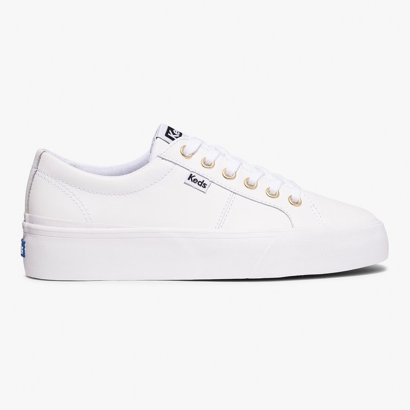 KEDS - Zapatilla Cuero Mujer Jump Kick Duo Blanco KEDS