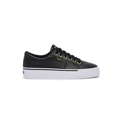 KEDS - Zapatilla Cuero Negra Mujer Jump Kick Duo