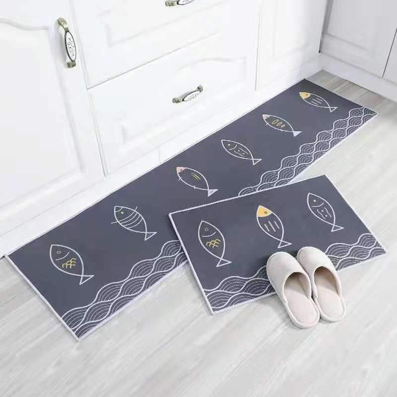 BJ HOGAR - Set 2 Alfombra Cocina Bajada Entrada Pez