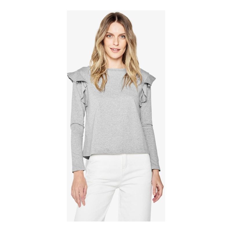 JACINTA TIENDA - Polera Olimpia gris Jacinta Tienda