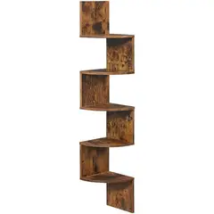 SPACEZAT - Mueble Estante Esquinero ZigZag Estilo Industrial