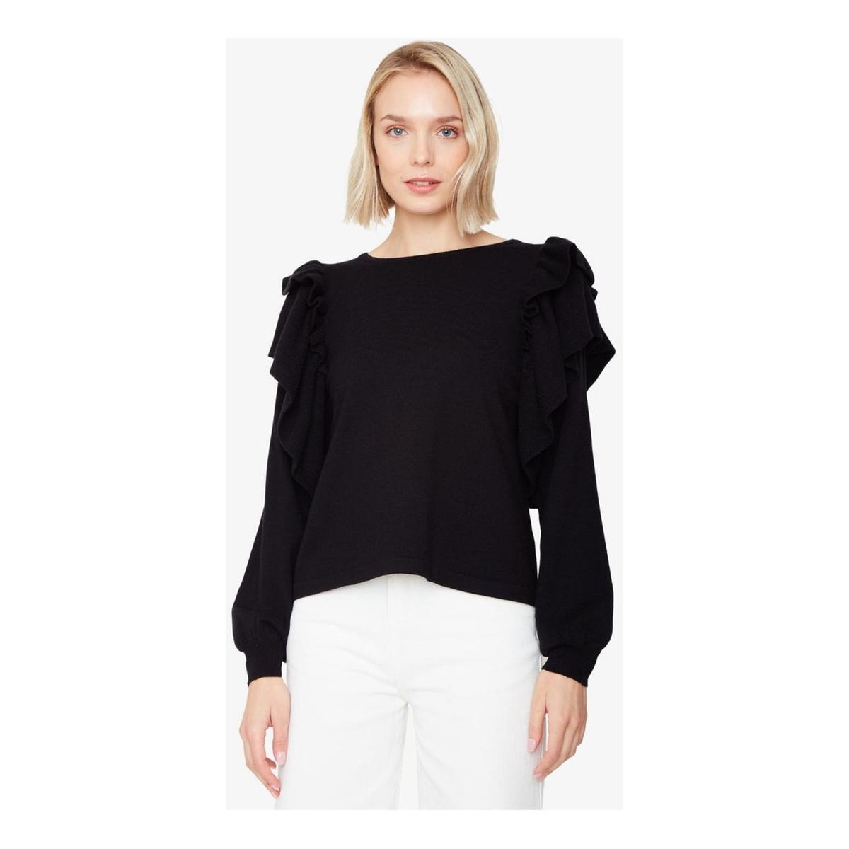 JACINTA TIENDA - Chaleco Olimpia doble negro Jacinta Tienda