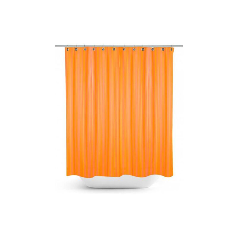 ASPEN - Set Cortina De Baño Forro Violet Naranja 180 X 180 cm