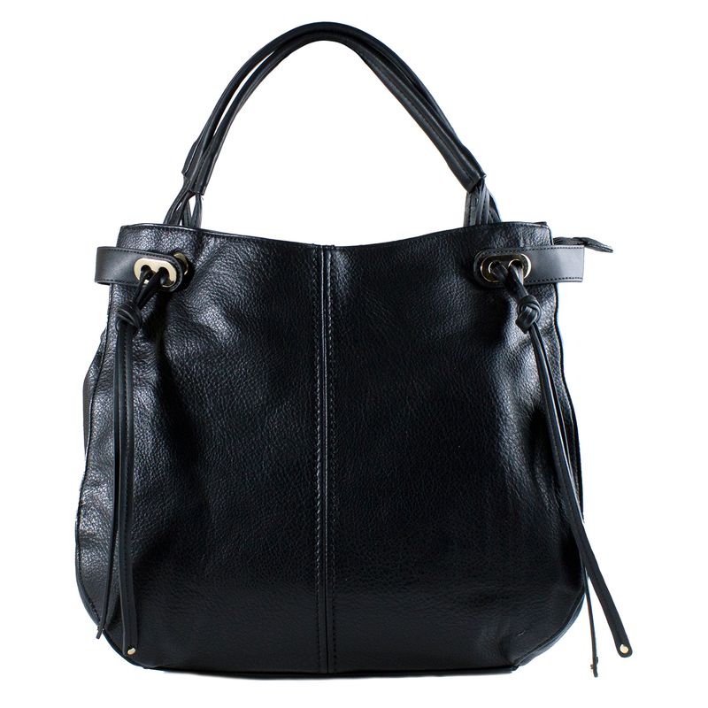 MAILEA - Cartera nudo y lazos frontales para mujer negro