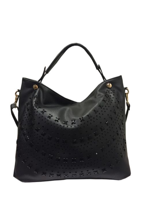 Cartera Ecocuero Mujer Negro Negro TALLA UNICA