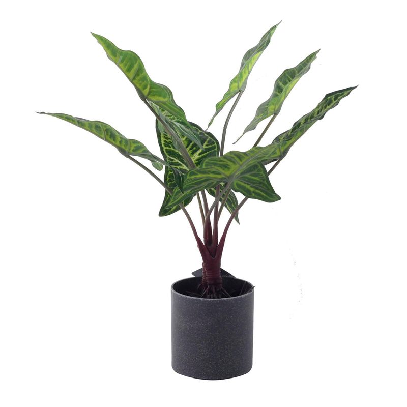 MALLORCA - Planta Decorativa Artificial Alocasia Zebrina