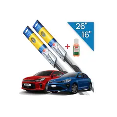 HELLA - Kit Plumillas 26″ y 16″ Limpiaparabrisas Kía Río