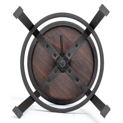 Imagen 2 del producto Pack 2 Taburete Industrial Vintage Metal Madera