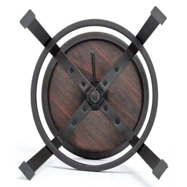 ARTIHOGAR - Pack  2 Taburete Industrial Vintage Metal Madera