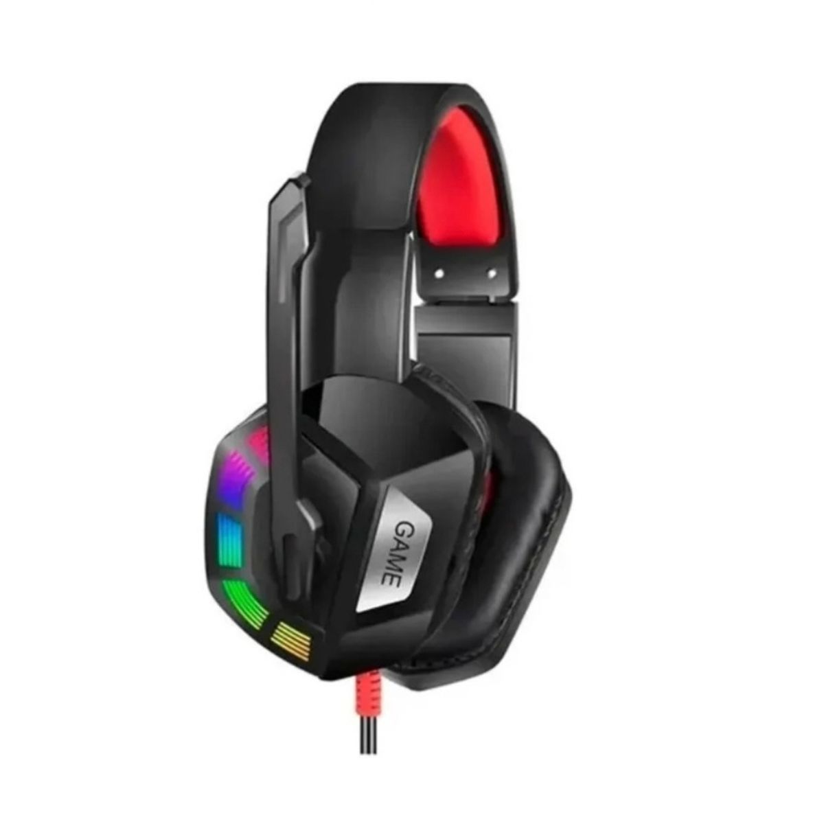 GENERICO - Audifono Gamer Rgb Y Microfono Pc Adaptador A Ps4