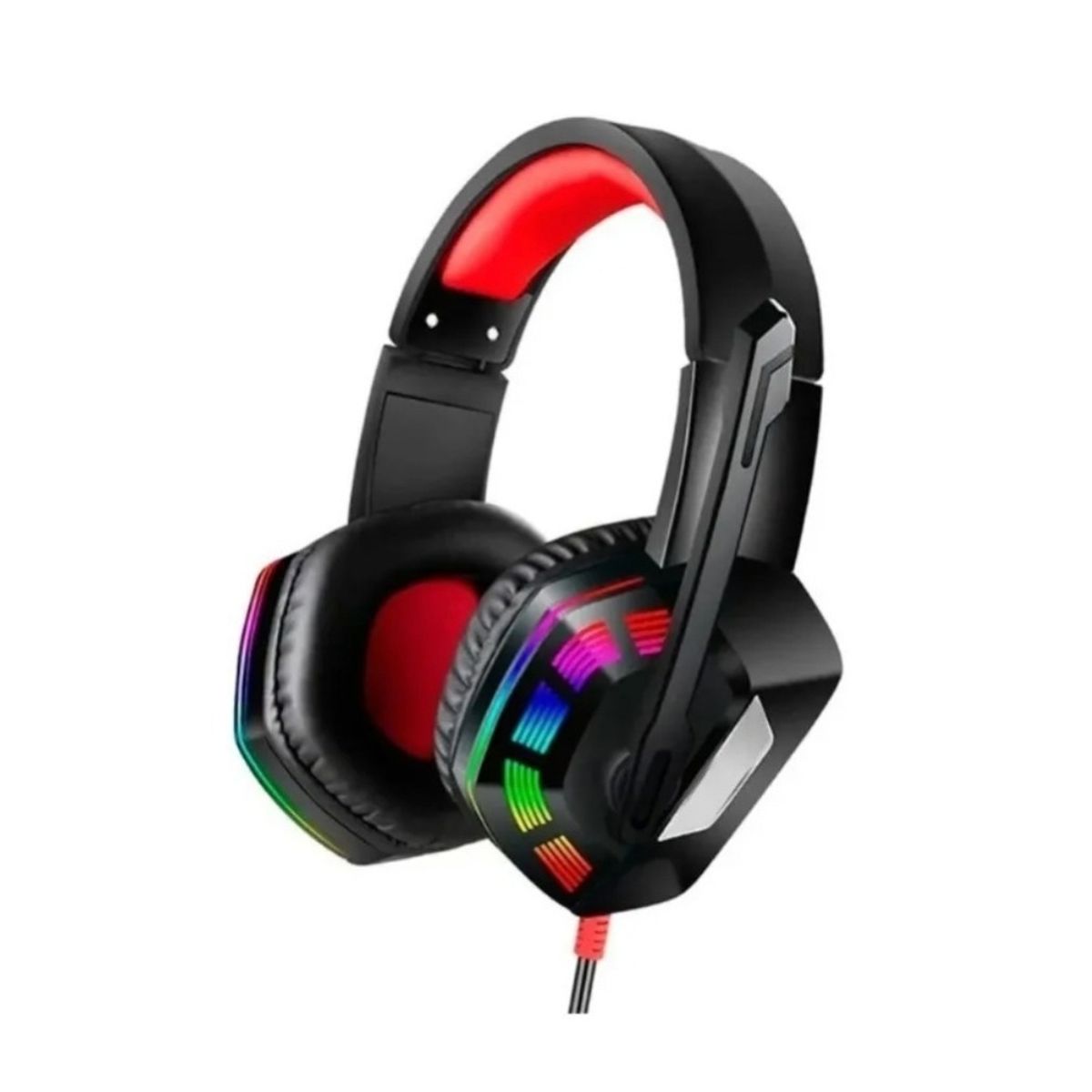 GENERICO - Audifono Gamer Rgb Y Microfono Pc Adaptador A Ps4