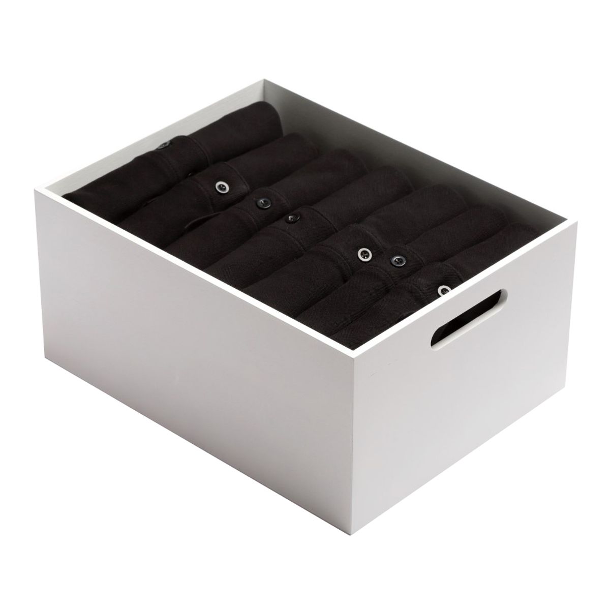 HBT - Caja Bambu hbt Blanco Tamaño S 29x19x13 cm