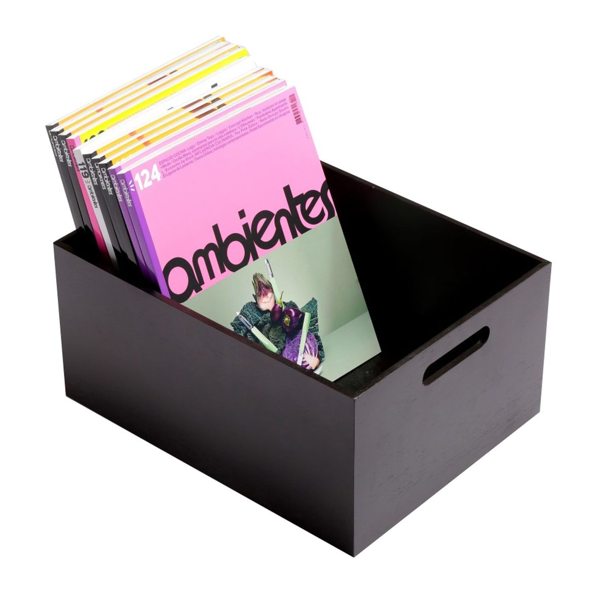 HBT - Caja Bambu hbt Negro Tamaño M 34x24x13 cm