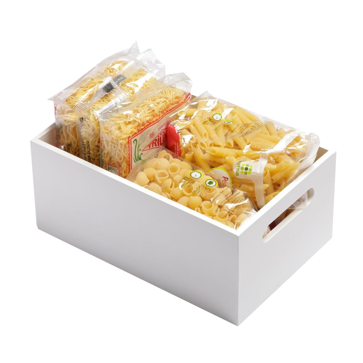 HBT - Caja Bambu hbt Blanco Tamaño XS 35x14x10 cm