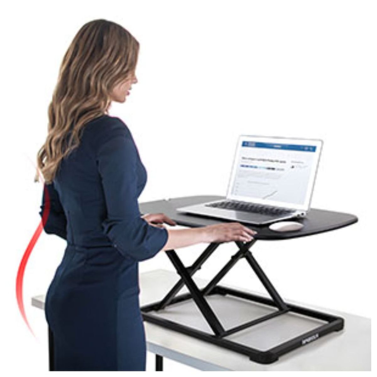 ERGOSTORE - Convertidor Escritorio Alzador Ajustable para Notebook Oficina Hogar