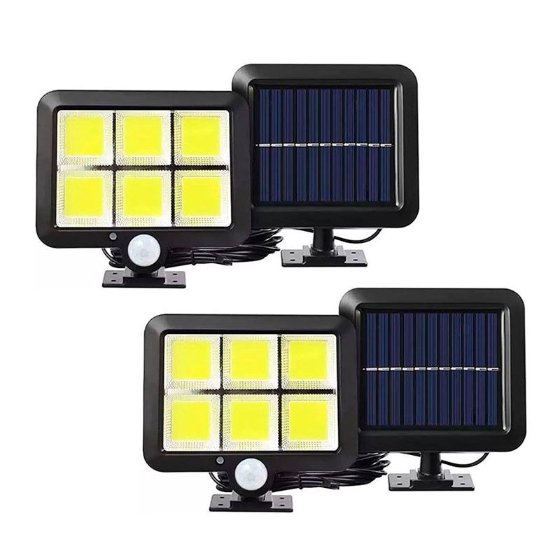GENERICO - Pack 2 Foco Solar Led  Exterior 120 leds