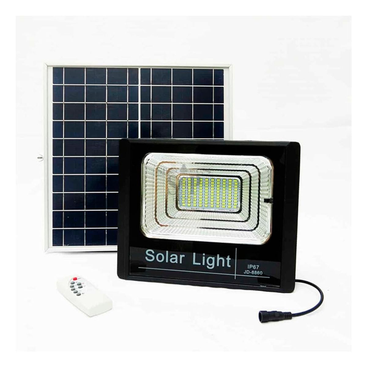 GENERICO - Foco 40w Ip67 Con Panel Solar Exterior  Control