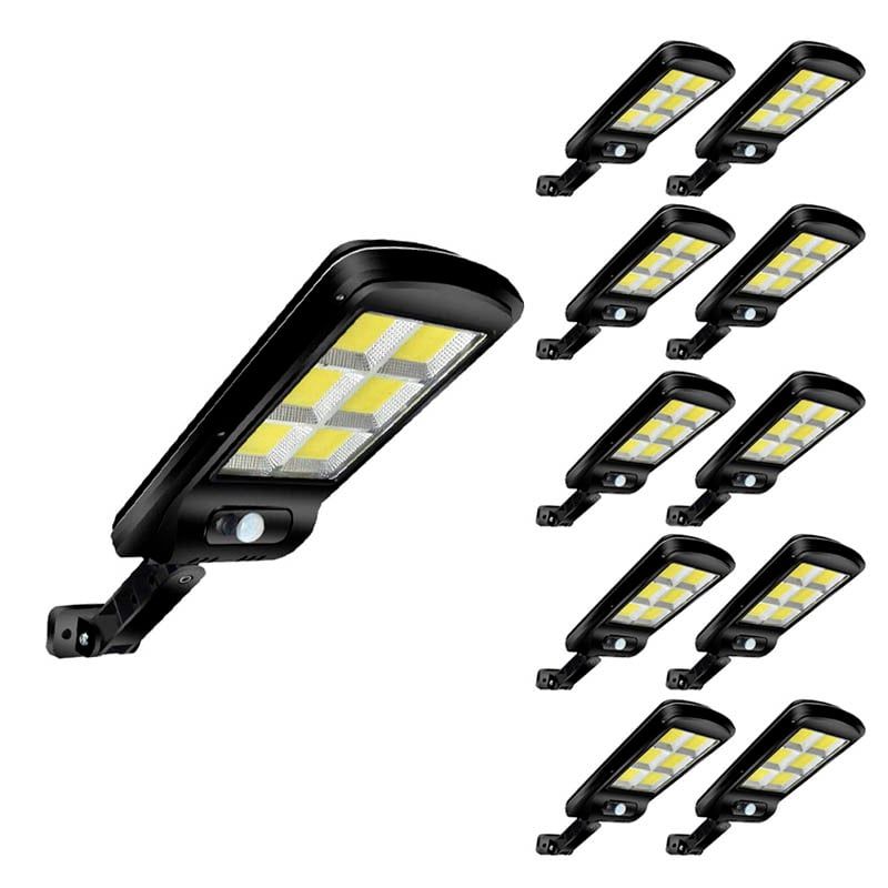 GENERICO - Pack 10 Foco Exterior Iluminación Solar Led