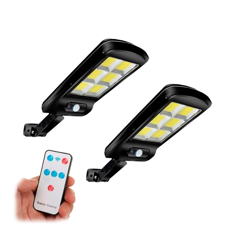 GENERICO - Pack 2 Foco Solar Exterior Iluminación Solar Led