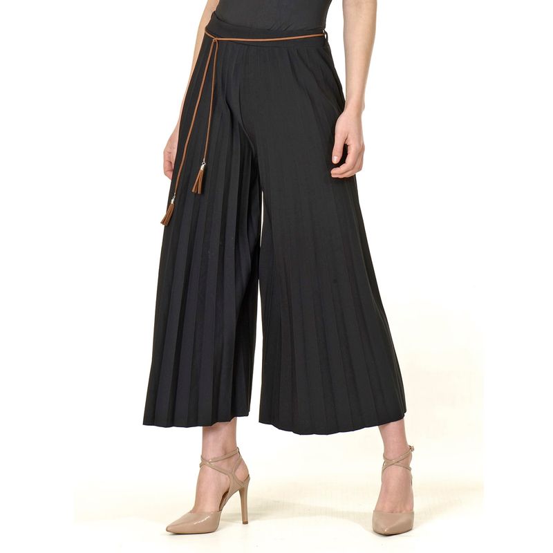 BOUS - Pantalón Plizado Italiano Negro BOUS