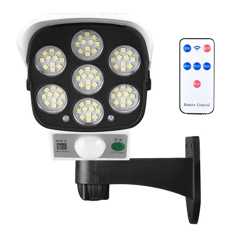 GENERICO - Foco Solar Tipo Cámara Seguridad Sensor De Movimiento