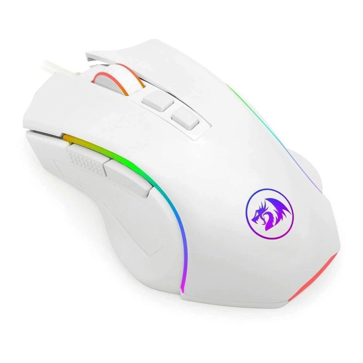 REDRAGON - Mouse Redragon Griffin White Edition M607W 7200 DPI 7 Botones
