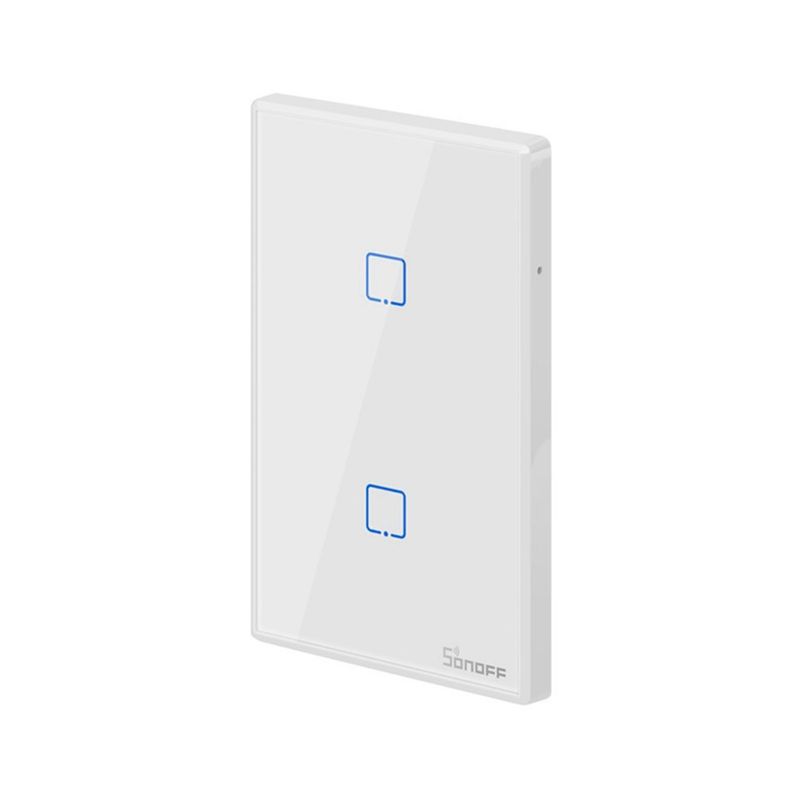 SONOFF - Interruptor inteligente pared Sonoff Blanco 2 canales